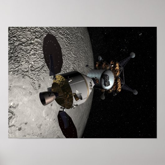 Concept van het Orion-testvoertuig voor bemannings Poster (Voorkant)