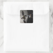 Concept van het Orion-testvoertuig voor bemannings Vierkante Sticker (Tas)