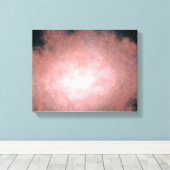 Concept van wat een stoffig en helder sterrenstels canvas afdruk (Insitu (Houten vloer))