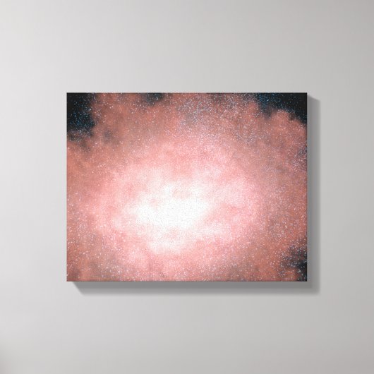 Concept van wat een stoffig en helder sterrenstels canvas afdruk (Voorkant)