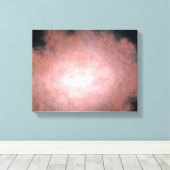 Concept van wat een stoffig en helder sterrenstels canvas afdruk (Insitu (Houten vloer))