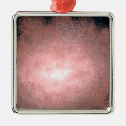 Concept van wat een stoffig en helder sterrenstels metalen ornament (Voorkant)