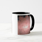 Concept van wat een stoffig en helder sterrenstels mok (Voorkant rechts)