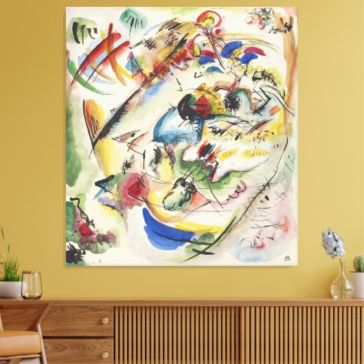 Concept voor ‘Dromerige Improvisatie’ Canvas Afdruk (Insitu (Woonkamer))