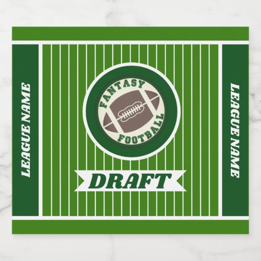 Concept voor Fantasy Football Bier Etiket (Enkel label)