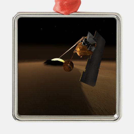 Concept voor Mars-bioscoop voor vulkanische emissi Metalen Ornament (Voorkant)