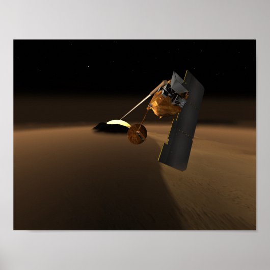 Concept voor Mars-bioscoop voor vulkanische emissi Poster (Voorkant)