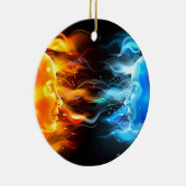 Concept voor opposietvlakken keramisch ornament (Rechts)