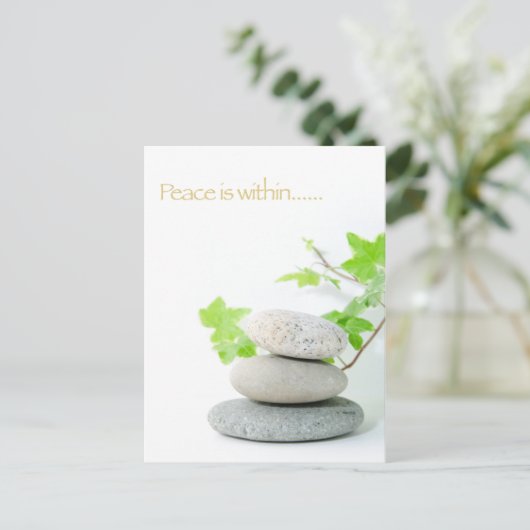 concept voor vrede briefkaart (Staand voorkant)