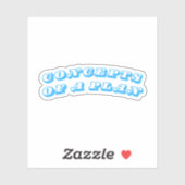 Concepten van een plan sticker (Vel)