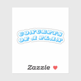 Concepten van een plan sticker