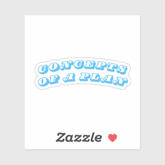 Concepten van een plan sticker (Vel)