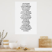 Conceptos opuestos poster (Keuken)