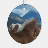 conceptpaarden keramisch ornament (Links)