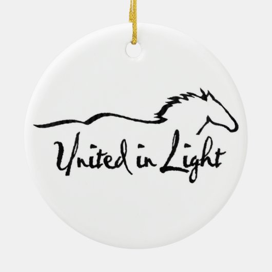 conceptpaarden keramisch ornament (Achterkant)