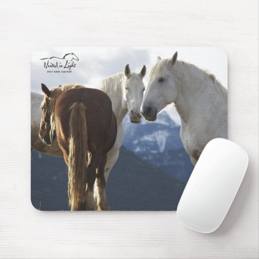 Conceptpaarden muispad muismat (Met muis)