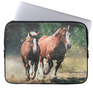 Conceptpaardmerrie en -foelie laptop sleeve