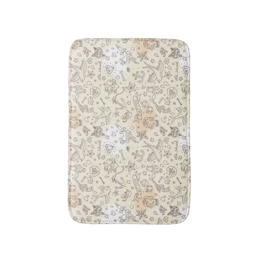 Conceptpatroon tattoo badmat (Voorkant Verticaal)