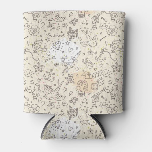 Conceptpatroon tattoo blikjeskoeler (Voorkant)