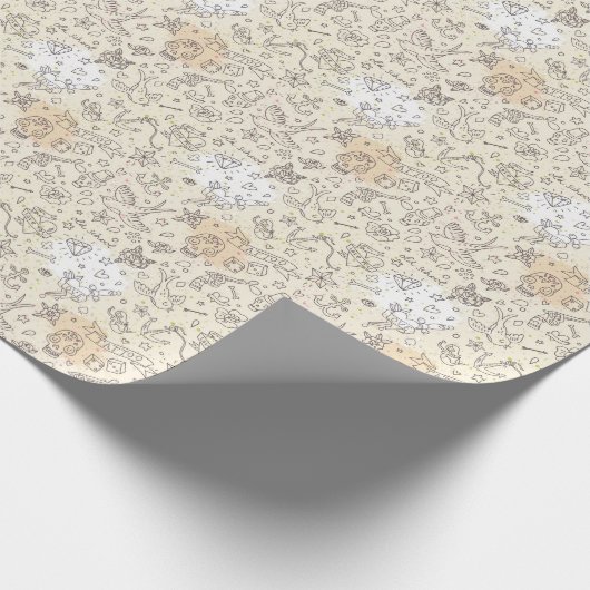 Conceptpatroon tattoo cadeaupapier (Hoek)