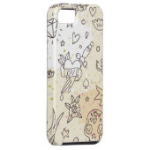 Conceptpatroon tattoo Case-Mate iPhone case (Back/Rechts)