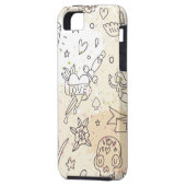 Conceptpatroon tattoo Case-Mate iPhone case (Achterkant Links)