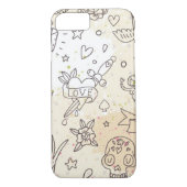 Conceptpatroon tattoo Case-Mate iPhone case (Achterkant)