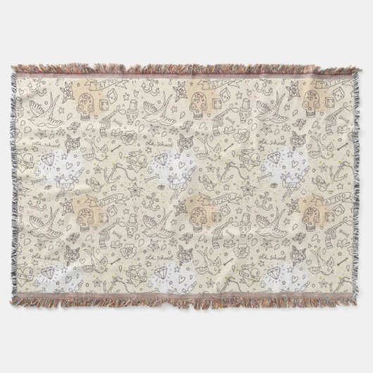 Conceptpatroon tattoo deken (Voorkant)