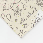 Conceptpatroon tattoo fleece deken (Hoek)