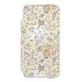 Conceptpatroon tattoo incipio iPhone portemonnee hoesje (Voorkant Agenda)