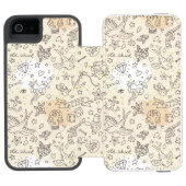 Conceptpatroon tattoo incipio iPhone portemonnee hoesje (Agenda Open)