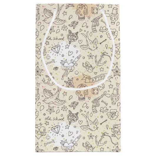 Conceptpatroon tattoo klein cadeauzakje (Achterkant)