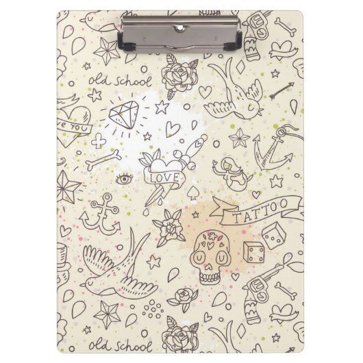Conceptpatroon tattoo klembord (Voorkant)