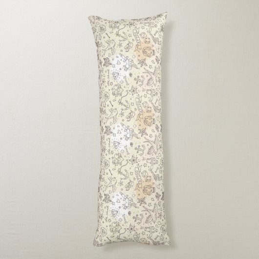 Conceptpatroon tattoo lichaamskussen (Achterkant (Verticaal))