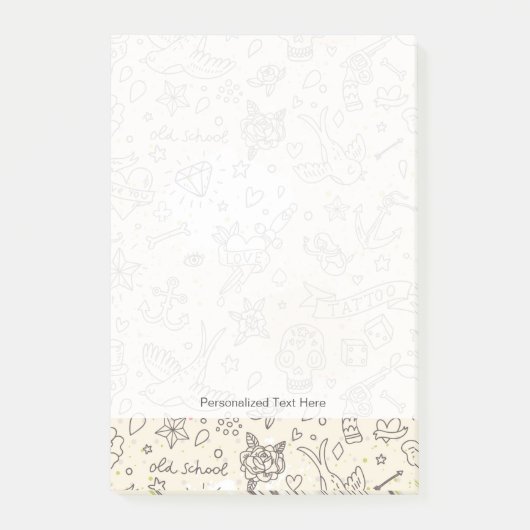 Conceptpatroon tattoo post-it® notes (Voorkant)