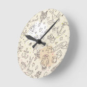 Conceptpatroon tattoo ronde klok (Hoek)