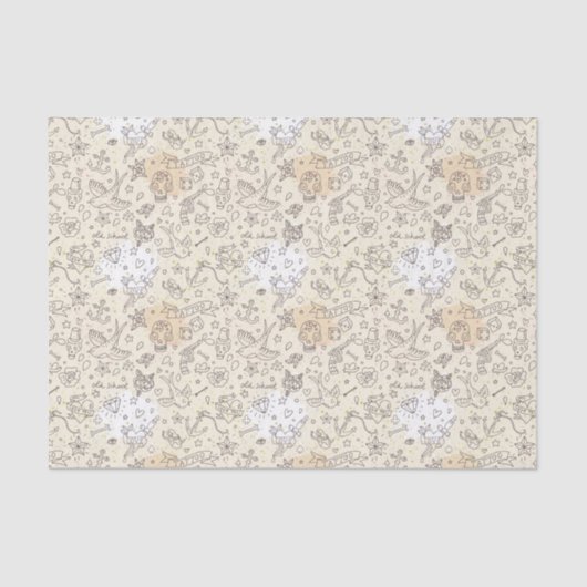 Conceptpatroon tattoo tissuepapier (Voorkant)