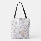 Conceptpatroon tattoo tote bag (Achterkant)