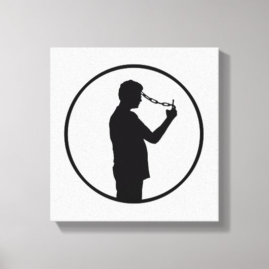 Concepttekening voor mobiele telefonie canvas afdruk (Voorkant)