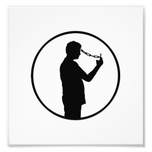 Concepttekening voor mobiele telefonie foto afdruk