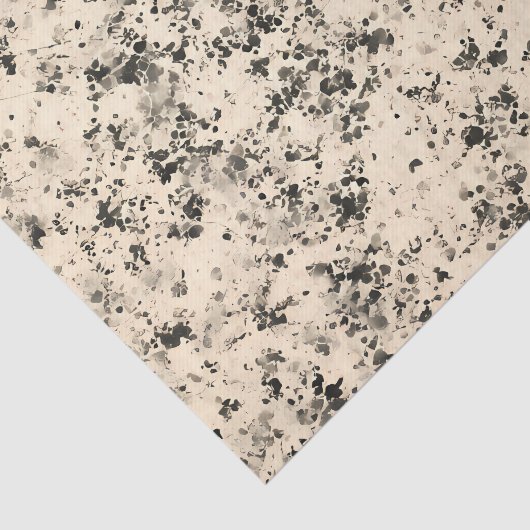 Conceptual Abstract Art: Rorschach Field Ink Blot Tissuepapier (Detail)