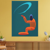 Conceptual Abstract Cosmic Figure  Canvas Afdruk (Insitu (Woonkamer))