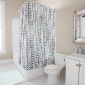 Conceptual background leaves drawing pattern. Styl Douchegordijn (In situ)