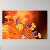 Conceptual Image Of Influenza Causing Flu 1 Poster (Voorkant)
