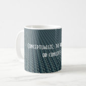 Conceptualiseren - Creatief Denken Ontwerp Koffiemok (Voorkant links)
