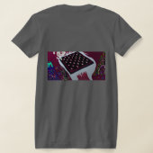 Conceptueel Abstract Schaakbord Landschap T-shirt (Laag Achter)