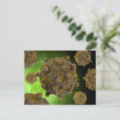 Conceptueel Afbeelding coxsackievirus 2 Briefkaart (Staand voorkant)