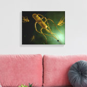 Conceptueel Afbeelding Salmonella typhi 2 Canvas Afdruk (Insitu (Woonkamer))