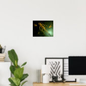 Conceptueel Afbeelding Salmonella typhi 2 Poster (Thuiskantoor)