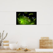 Conceptueel Afbeelding van antilichamen die bacter Poster (Keuken)
